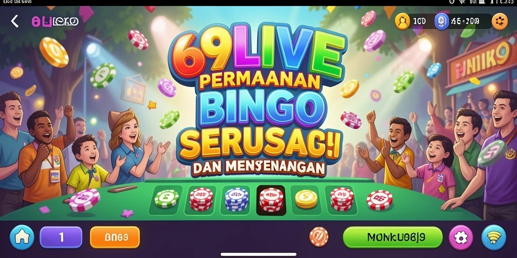 Screenshot gameplay 69LIVE dengan pengalaman bermain Bingo yang seru.