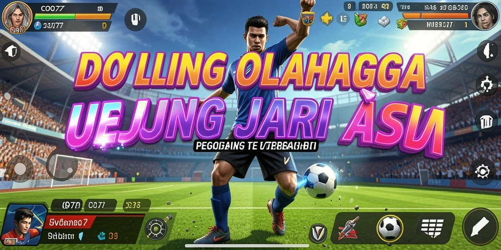 Tangkapan layar dari gameplay seru COO77 yang menampilkan pertandingan olahraga.