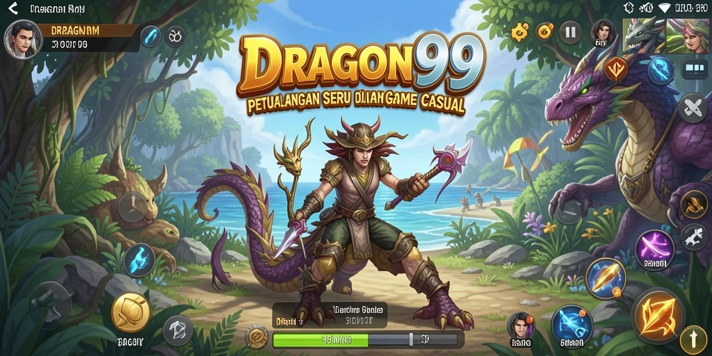 Screenshot DRAGON99 menampilkan aksi seru dalam gameplay Casual.