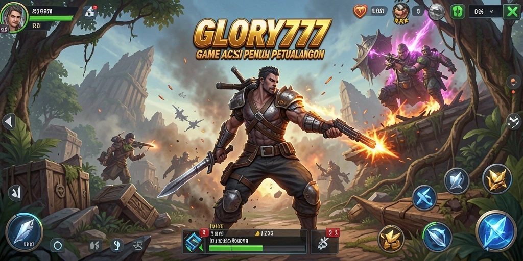 Tampilan seru gameplay GLORY777 dengan aksi mendebarkan.