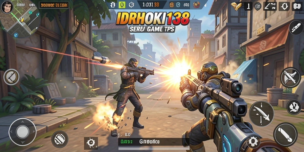 Tampilan epik dari gameplay <strong>IDRHOKI138</strong> dalam pertempuran TPS.