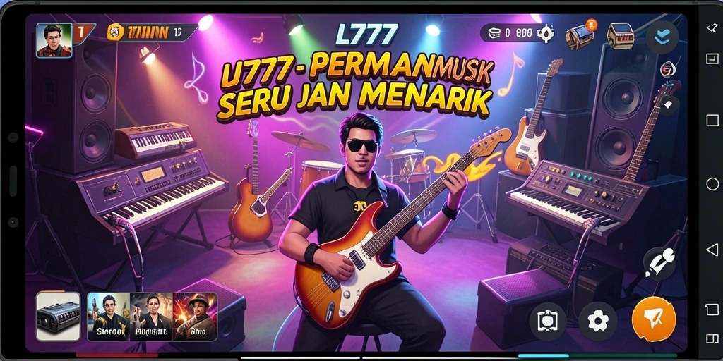 Tampilan gameplay seru dengan berbagai jenis musik di L777.