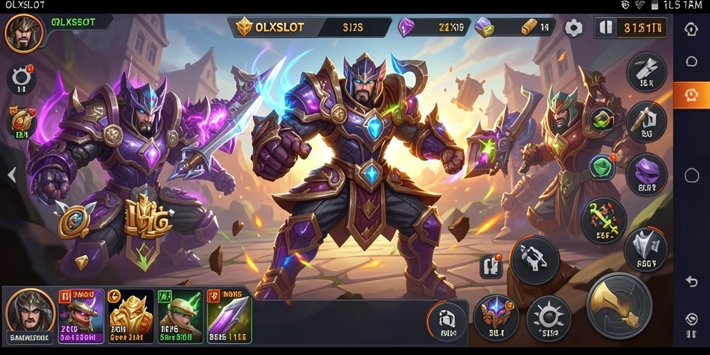Screenshot OLXSLOT menampilkan pertempuran strategis yang mendebarkan.