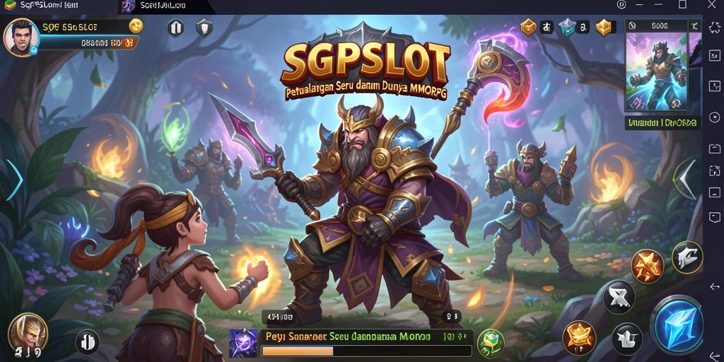 Gameplay seru dalam dunia fantasi MMORPG SGPSLOT.