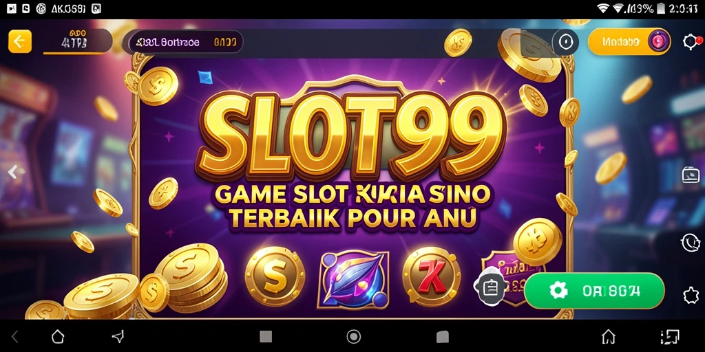 Screenshot mendetail dari gameplay Kasino SLOT99 yang menarik dan mengasyikkan.