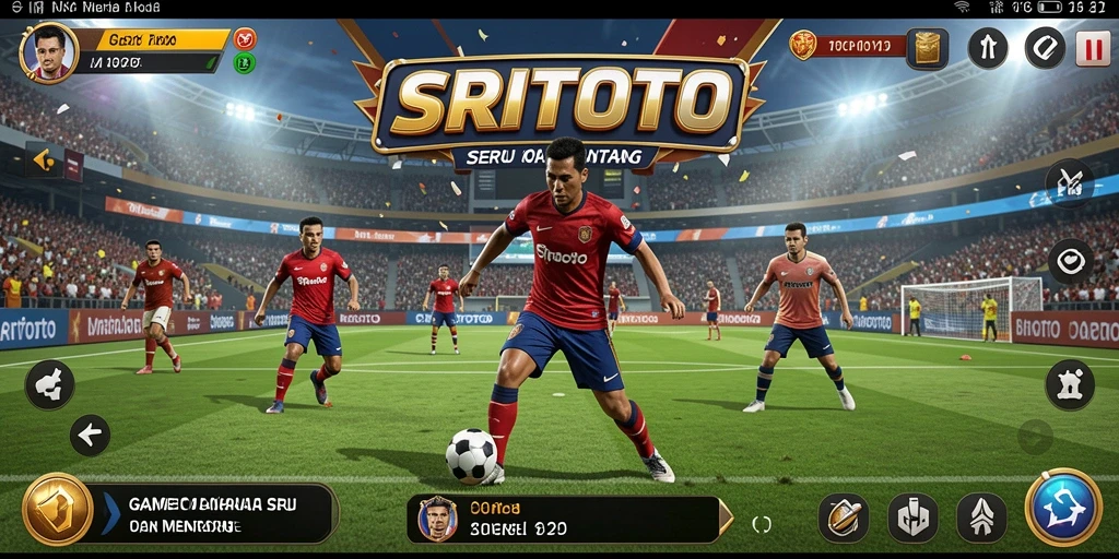 Tangkapan layar gameplay <strong>SRITOTO</strong> menunjukkan aksi mendebarkan dalam olahraga.